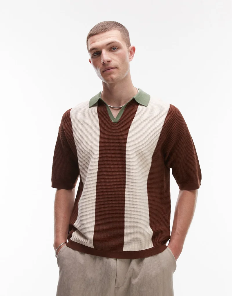 توب مان بلوفر بولو بألوان متضاربة